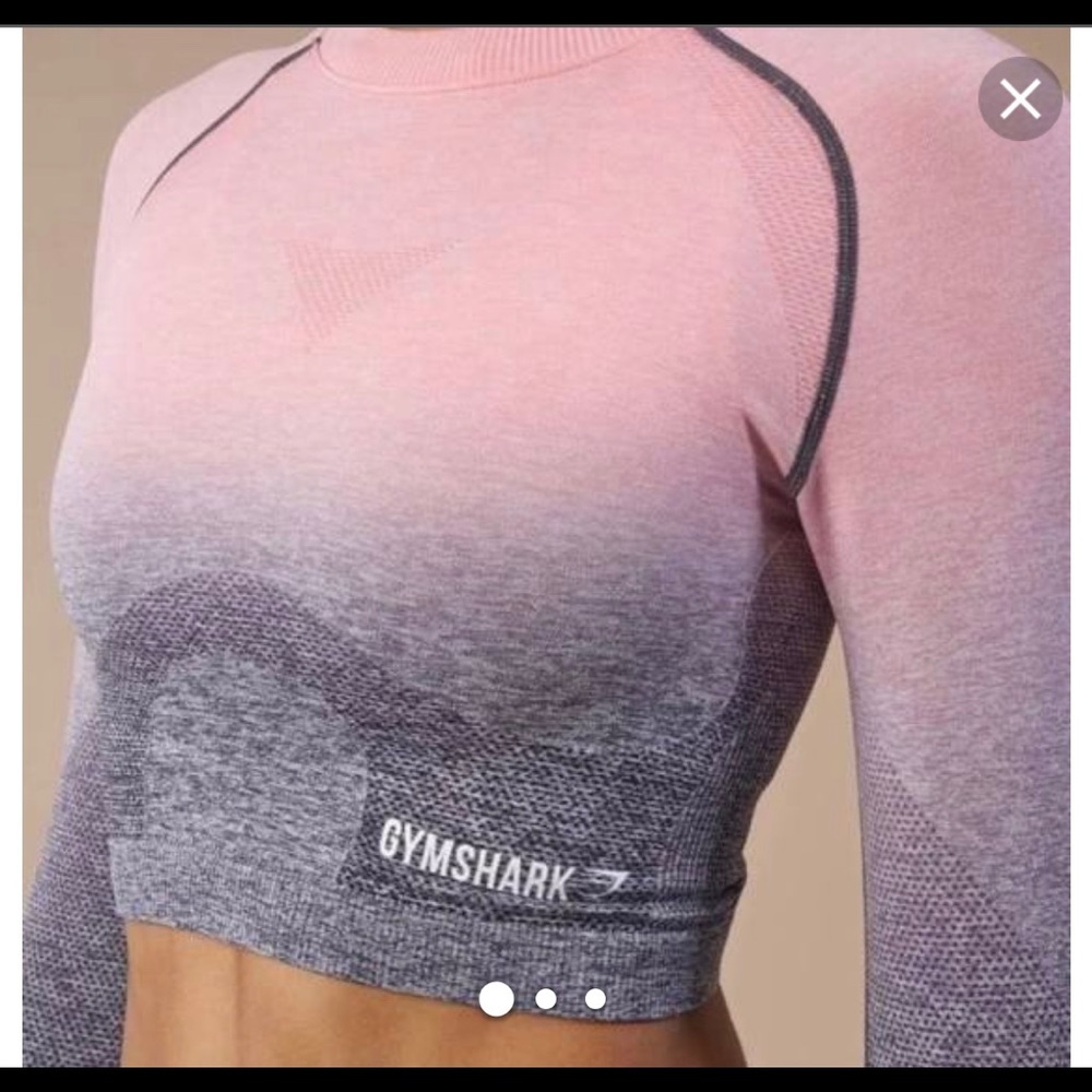 Gymshark Ombré Long Sleeve Crop Top